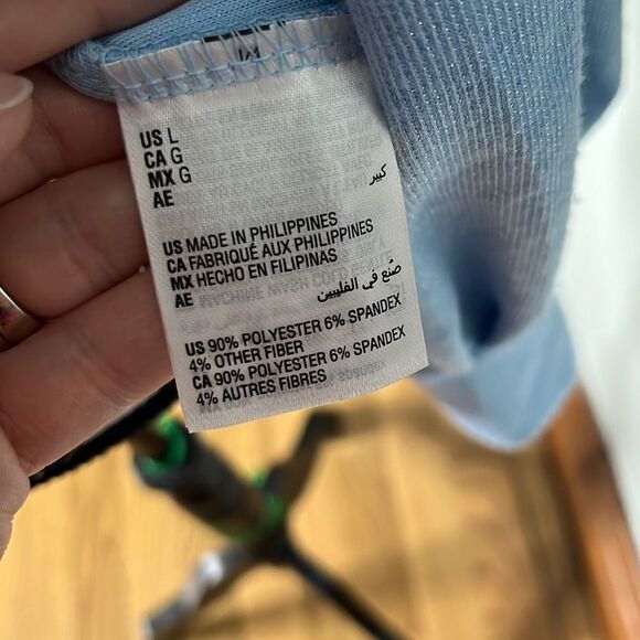 INC International Concepts Womens Sweater Sparkle Silver Blue Size Large NWT - Picture 10 of 11